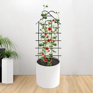 Soporte de maceta de hierro resistente para decoración del hogar de uso interior y exterior con diseño moderno para enredaderas trepadoras y plantas en maceta - Product Image 2