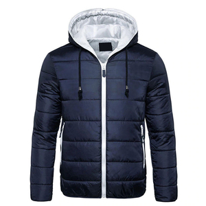 Good Quality Breathable Canvas High Street Style Hooded <b>Thick</b> Winter <b>Men's</b> Puffer <b>Jacket</b> Latest Design Wholesale - Product Image 2