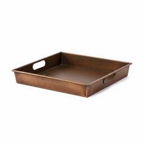 Plateau de service rectangulaire galvanisé fait main le plus vendu avec poignée, en cuivre antique, passe au lave-vaisselle, pour la maison et l'hôtellerie - Product Image 6