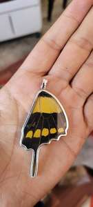 Colgante de alas de mariposa natural Colgante de plata esterlina 925 de nuestra colección exclusiva hecha a mano personalizada Natural & Wow - Product Image 2