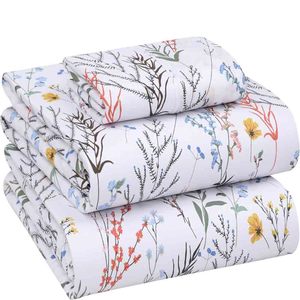 Draps de lit simples personnalisés 100% coton avec taie d'oreiller 400TC pour un sommeil confortable, draps d'hôpital disponibles - Product Image 1