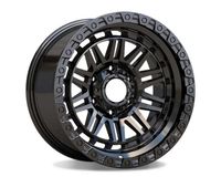 Jantes tout-terrain SYAC HP-H972D en aluminium 4x4 R17x9j 6x139.7 ET0 CB110 Noir mat haute capacité de charge pour véhicules tout-terrain