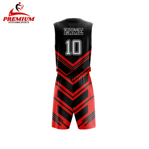 Ensemble de maillot et short de basket-ball personnalisé, uniformes d'équipe par sublimation, kit complet pour hommes et jeunes - Product Image 6