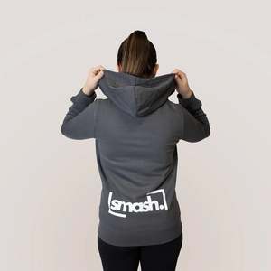 เสื้อสเวตเชิ้ตซิปสำหรับผู้หญิง Smash สีเทา ไซส์ XS - Product Image 2
