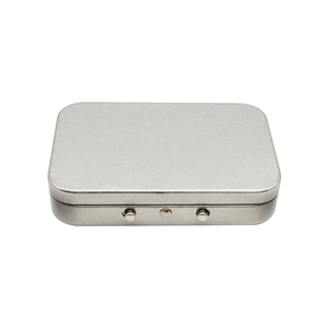 Boîte en métal à bouton de sécurité enfant, type CR, pour cigarettes, bonbons, pastilles, pilules – Emballage cadeau réutilisable avec verrouillage anti-enfant – Offre spéciale - Product Image 2