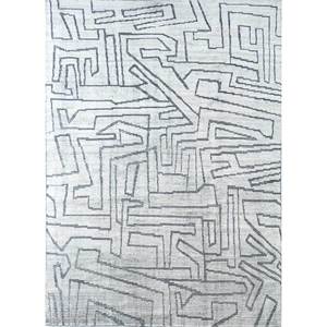 Alfombras de Lana Anudadas a Mano Kairos Azules, 10 mm de Grosor, Estilo Boho Geométrico y Abstracto para el Hogar, Pasillo, PKWL-937, Alfombra para Habitación de Adolescentes - Product Image 1