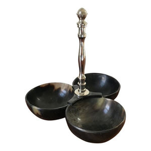 Tazón de comida de cuerno más vendido con soporte de madera Tazón de mezcla clásico hecho a mano Vajilla ideal para uso en el hogar y el restaurante - Product Image 3