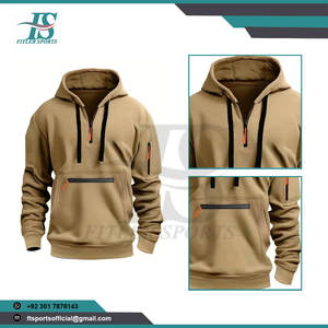 Wholesale Customs <b>Mens</b> Zipper Hooded Hoodie Multi Pocket Sports Casual <b>Pullover</b> <b>Jacket</b> Sweatshirt - Product Image 2