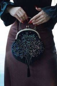 Único estilo bohemio bordado y Perla mano embrague monederos diseño elegante personalizable al por mayor - Product Image 6