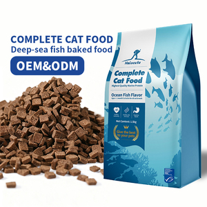 La nueva <span class=keywords><strong>comida</strong></span> personalizada para gatos horneada con carne <span class=keywords><strong>de</strong></span> pescado <span class=keywords><strong>de</strong></span> aguas profundas sin granos es beneficiosa para el cuidado <span class=keywords><strong>de</strong></span> la salud <span class=keywords><strong>de</strong></span> la piel y el corazón - Product Image 1