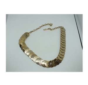 100% <b>Pure</b> Brass Necklace Fashionable Women's Wear Jewelry Latest Choker Necklace High Quality for Sale - Product Image 5