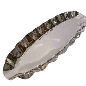 Tazón de Chocolate redondo de acero inoxidable moderno, plato de Chocolate plateado decorativo para el hogar, cocina, vajilla de boda - Product Image 3