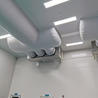 Conduits d'air en tissu léger, conduits textiles pour espaces de bureau à faible hauteur