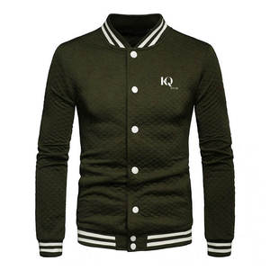 Chaqueta Letterman Estilo Urbano para Hombre, Diseño Moderno con Cierre Frontal, Tela Cómoda Reversible de Algodón/Lana, Perfecta para Atuendos Casuales - Product Image 1