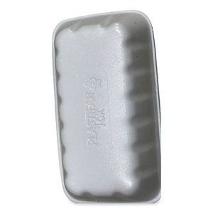 GEN 10KWH Emballage en plastique blanc 10,75 pouces. X 5,95 pouces. X 1,87 pouces. Non. Barquettes en mousse pour viande 10K, 250/carton - Product Image 4