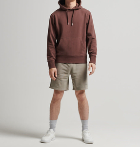 เสื้อฮู้ดผ้าฝ้ายสำหรับผู้ชายผ้าคอตตอน100% แบบสั่งทำสไตล์สตรีทผ้าต่ำย้อมสีล้วนสำหรับฤดูหนาว - Product Image 1