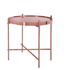 Table d'extrémité supérieure au fini or Table basse imbriquée à usages multiples Meilleur style Design luxueux Meubles pour maisons et bureaux - Product Image 4