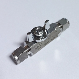 (HBV1-F-6N-LB-S) SS316 valvola a sfera esagonale in acciaio inossidabile femmina 3/8 "NPT (tipo di raccordo Lok) raccordi a compressione realizzati in corea - Product Image 5