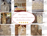 Sacs de plage en raphia brodés avec initiales monogramme, sac d'été en paille de raphia tressée ajourée pour enterrement de vie de jeune fille et cadeau de mariage pour demoiselle d'honneur