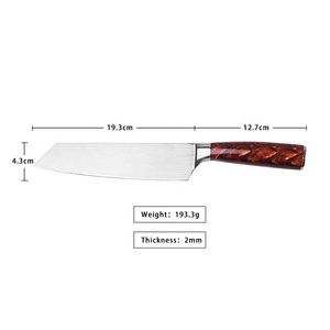 Venta al por mayor personalizado calidad superior OEM ODM servicio profesional Chef cuchillo de cocina cuchillo único diseño de Damasco patrón de hoja - Product Image 2
