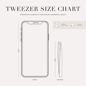 Pinzas inclinadas recubiertas de Color rojo Pinzas para cejas hechas a mano para eliminar el vello y el vello con embalaje personalizado - Product Image 5