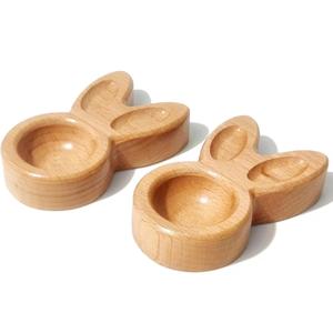 Soporte para huevos de dos niveles de madera Premium, organizador de almacenamiento para cocina, estilo de granja, encimera de madera marrón, soporte de exhibición, lo último - Product Image 6