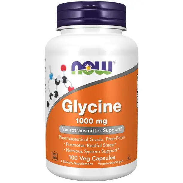 Now food Glycine Veg capsule, 1000 Mg - 100 ciascuno