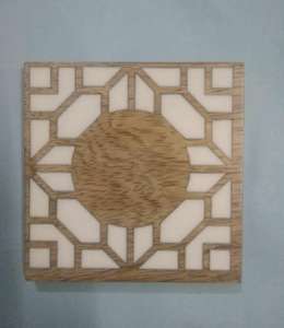 Sous-verres en bois blanchis à la chaux, design attrayant, sublimation, sous-verres rustiques, sous-verres pour boissons, vaisselle, tapis et coussinets - Product Image 4