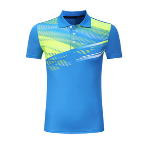 Camisas deportivas transpirables para hombre y mujer, uniforme de tenis de mesa de manga corta, a la venta - Product Image 1