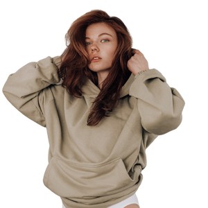 Sudadera con capucha de manga larga para mujer de gran tamaño para Otoño e Invierno cómoda y elegante con posición frontal del logotipo - Product Image 1