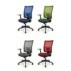 Nueva Silla de Oficina Ergonómica Liza con Respaldo de Malla y Base de Estrella Cromada para Exportación al por Mayor - Product Image 2