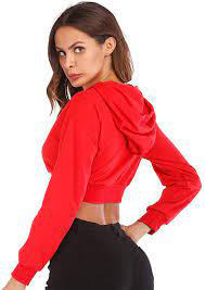 เสื้อแจ็กเก็ตมีซิปสำหรับผู้หญิงเสื้อมีฮู้ดผ้าคอตตอนผ้าเฟรนช์เทอร์รี่ปักลายสำหรับผู้หญิงเสื้อครอปแต่งซิปแบบหนามีซิปสำหรับผู้หญิงผ้าฝ้าย100% - Product Image 4