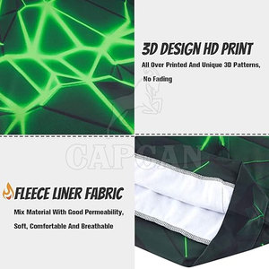 เสื้อคลุมมีฮู้ดแขนยาวพิมพ์ลาย3D สำหรับผู้ชาย XS ไซส์100% ใหม่ - Product Image 6