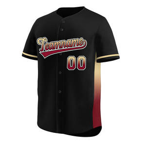 Jersey de béisbol con botones y Media manga sublimada de poliéster 100%, fabricante profesional de uniformes de béisbol personalizados - Product Image 6