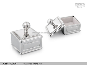 Winko KIDVENTURE Metal Jewelry Trinket <b>Keepsake</b> <b>Box</b> Trinket <b>Box</b>, Mini <b>Keepsake</b> <b>Box</b>, Hot Air Balloon, W/ Grey Lining, Nickel, - Product Image 1