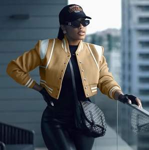 Matériau respirant lettre femmes séchage rapide respirant Pakistan fait lettre femmes vestes versity vestes femmes vestes - Product Image 2