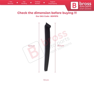 BDP876 Front Right <b>Door</b> Pillar <b>Trim</b> Moulding 7N11N20898AA for Fusion Europe - Product Image 6