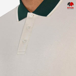 Chemises polo pour hommes personnalisées RYAN PRO GEAR, logo personnalisé sur le devant, tissu tricoté anti-froissement, manches courtes, service OEM - Product Image 4