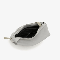 Sac à dos minimaliste imperméable gris clair de style coréen avec fermeture éclair, capacité 36-56L, pour femmes, adolescentes, voyages et école