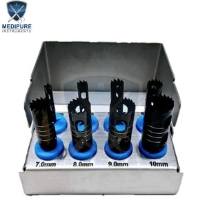 Kit de trephines dentaires de haute qualité, ensemble de fraises de trephine pour la coupe osseuse chirurgicale, instruments de chirurgie implantaire, instruments autoclavables - Product Image 5