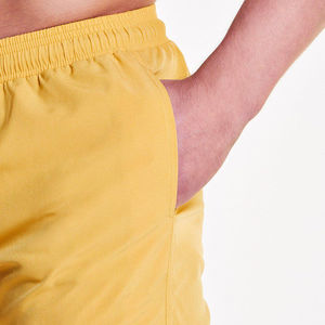 Pantalones cortos de gimnasia para hombre de alta calidad con logotipo personalizado gran oferta cómodos jóvenes sublimación corta algodón patrón sólido - Product Image 4