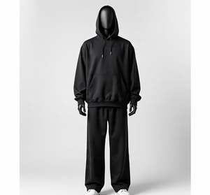 Customised Wholesale 350 Gsm Blank Hoodie <b>Drop</b> Shoulder Men High Quality Custom Logo Heavyweight Oversized Streetwear Hoodies - Product Image 1