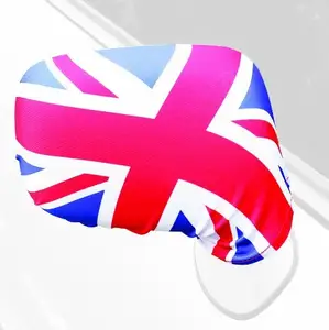 לוגו מותאם אישית פוליאסטר הממלכה המאוחדת uk ארה "ב מכונית כנף מראה גרביים מכסה עבור ספורט פרסום קישוט