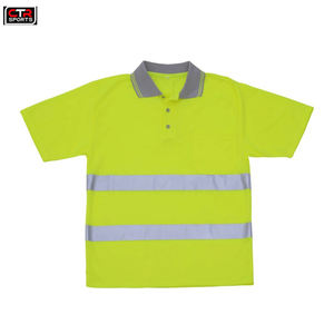 Custom Men High Visibility Polo T Shirts Hi Viz Vis Reflective <b>Outdoor</b> <b>Safety</b> Breathable Worker Wear Polo Shirt - Product Image 2