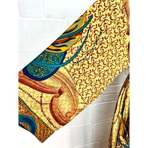 Recycled Vintage Silk Sari Robe Boho House <b>Kimono</b> Dressing Gown Paisley Print <b>Beach</b> Coverup-Anniversary Gift for Bridesmaids - Product Image 4
