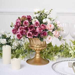 Hermosos jarrones de metal para el hogar, bodas y decoraciones de eventos, piezas decorativas grandes con diseños para jarrones elegantes y elegantes - Product Image 1