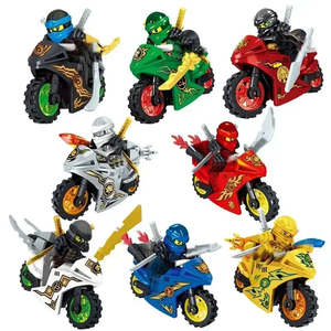 8 figurines de dessin animé pour <span class=keywords><strong>Lego</strong></span> <span class=keywords><strong>Ninjago</strong></span>, blocs de construction éducatifs pour modèle DIY, jouet en plastique pour enfants - Product Image 3