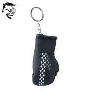 Haute qualité Logo personnalisé imprimé Mini gant de boxe porte-clés en cuir hommes voiture sac pendentif boxe Match porte-clés accessoires