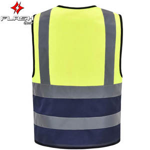 Chaleco de seguridad con tiras reflectantes con cremallera y bolsillos Chaleco DE TRABAJO Personalizar ropa de trabajo de seguridad Precio al por mayor - Product Image 2