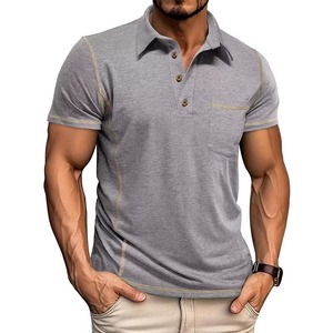 Ropa Deportiva Masculina de Marca, Bordada, Informal, con Logotipo Personalizado, de Golf, Delgada, Ecológica, de Fábrica, a la Moda, OEM - Product Image 5